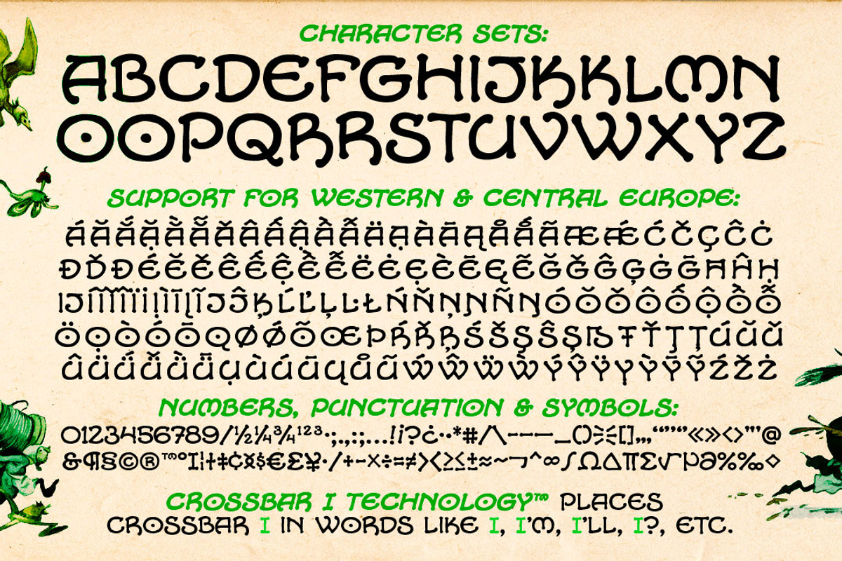 Alchemite - fantasy wizard font preview 3