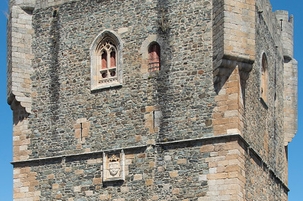 Braganca castle exterior, branganca, portugal