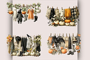 Spooky Season Halloween Clothesline, a Seasonal Illustration by SVGArt (Thumbnail 2 of 5)