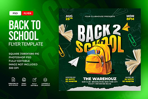 Back to School Flyer Template, a Templates & Theme by Artonix