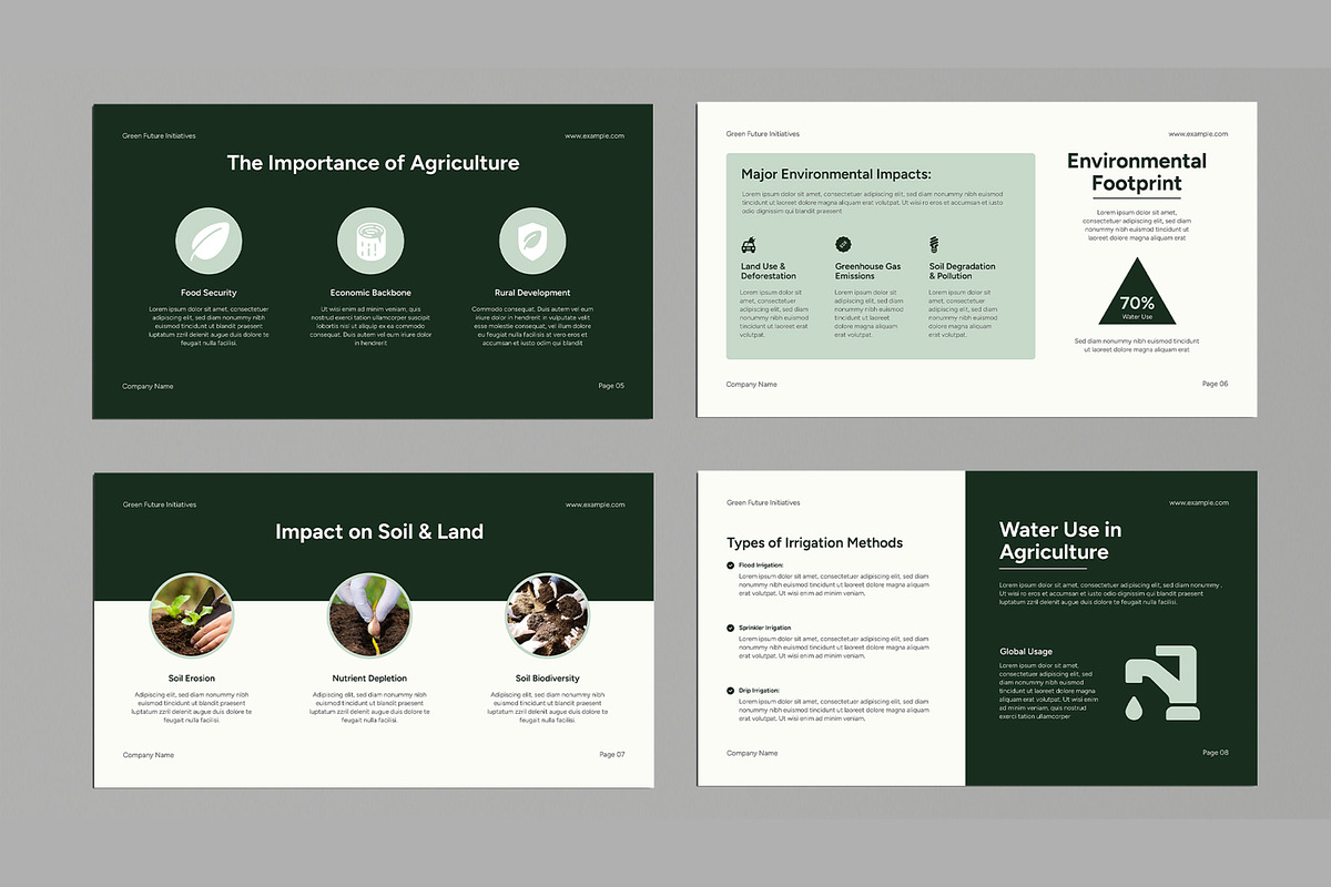 Agriculture Environment Presentation, a Presentation Template by MightyDesign (Photo 3 of 9)