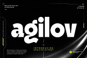Agilov - A Bold Display Font, a Sans Serif Font by Ainun Jinan (Thumbnail 1 of 9)