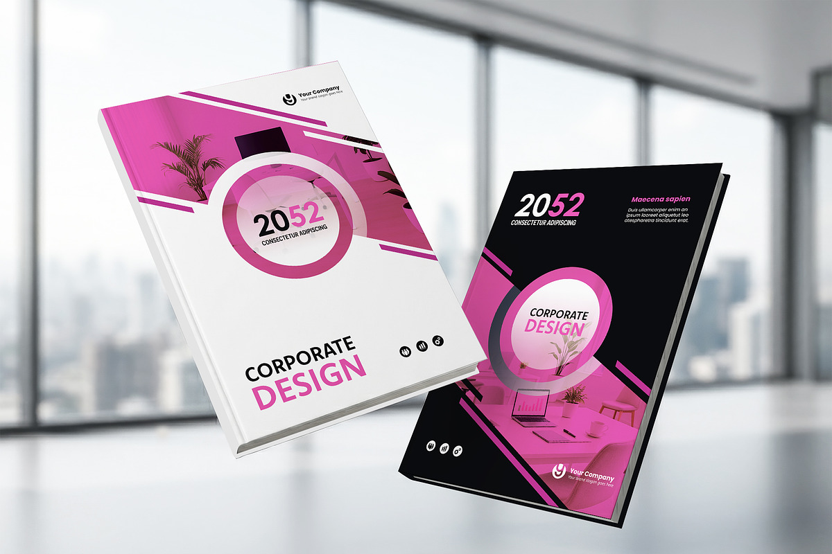 Corporate Book Cover Template, a Brochure Template by WheelieMonkey (Photo 1 of 2)