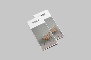 A4 Trifold Brochure Mockup