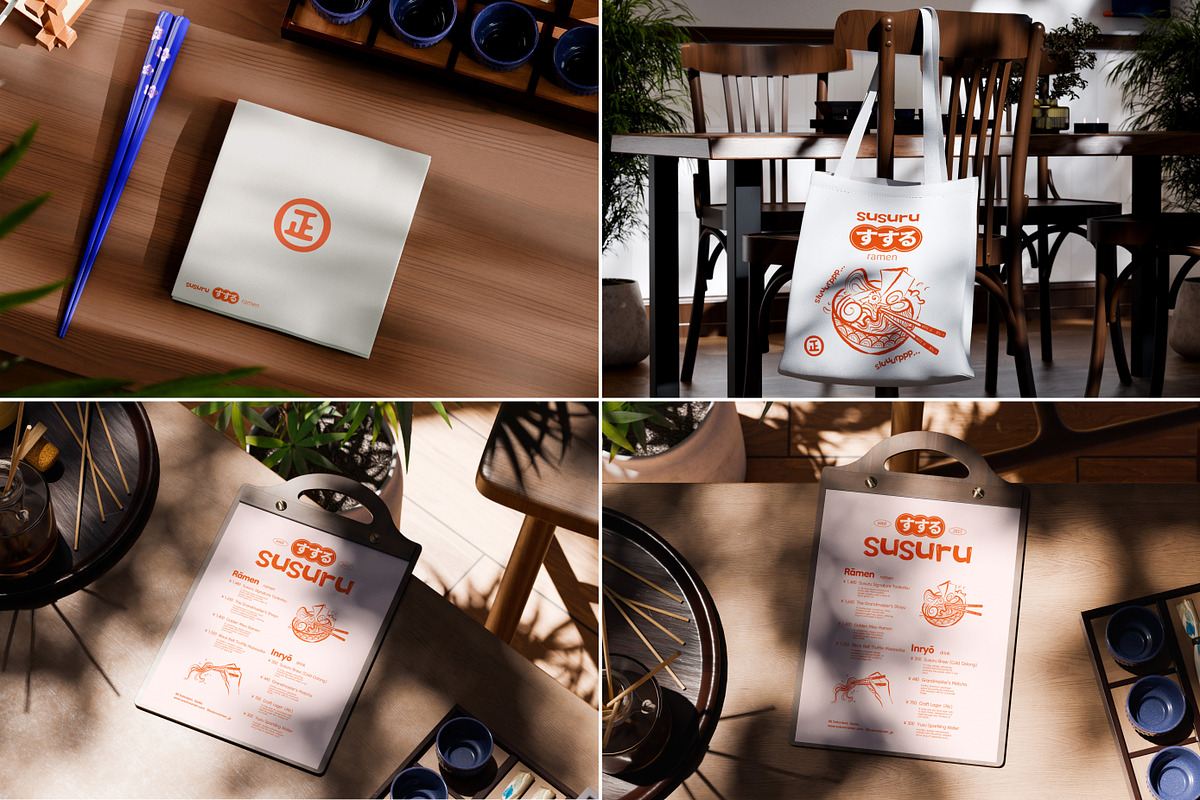 36 Ramen Noodle Restaurant Mockups, a Packaging Mockup by Vitora Mockup (Photo 10 of 11)