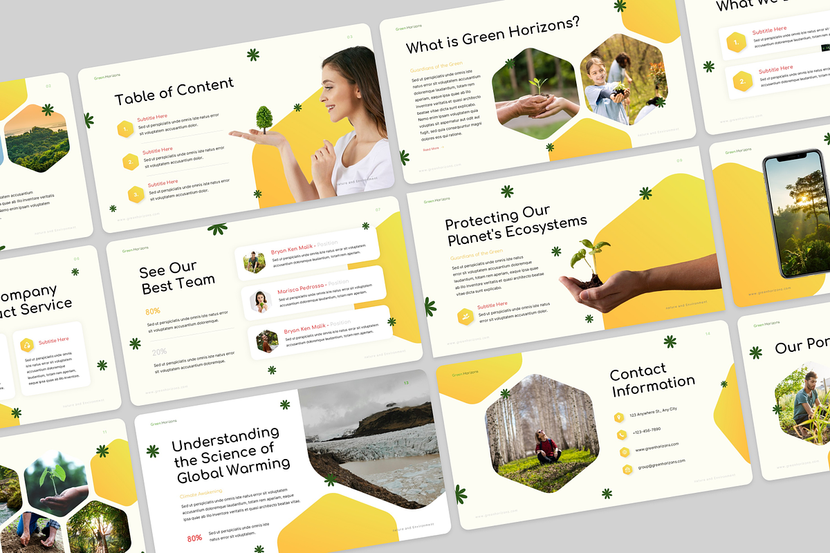 Nature & Environment Google Slides, a Presentation Template by Annora Studio (Photo 4 of 5)