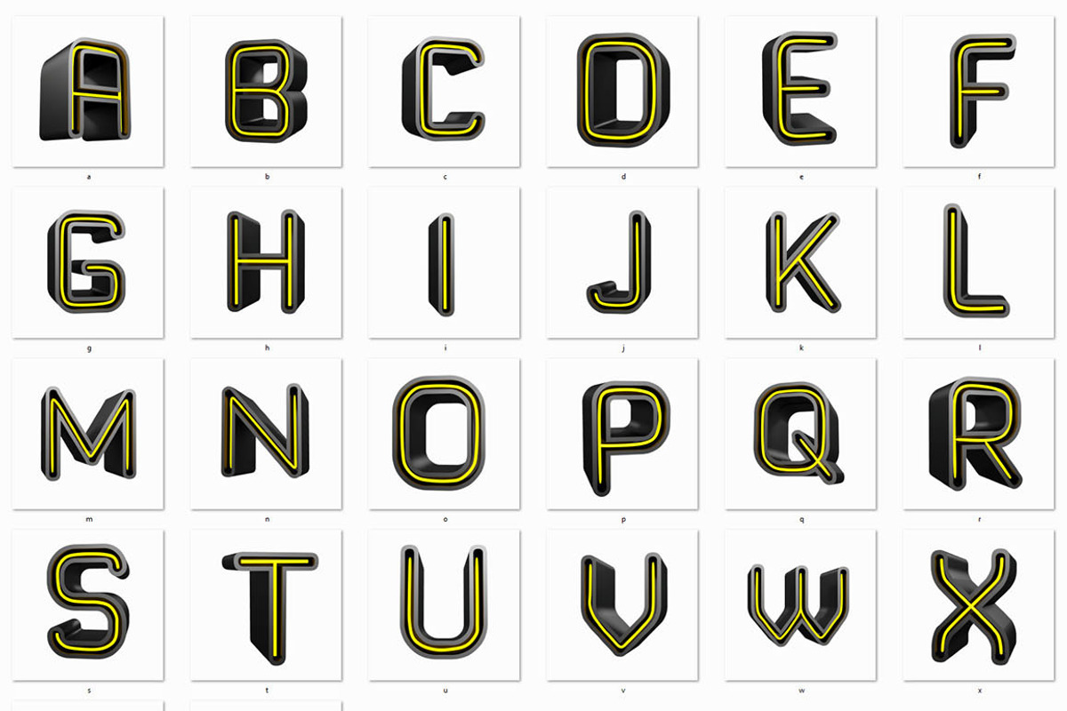 3D Lettering Mega Bundle preview 5