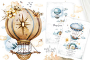 Hot Air balloons. Sky dreamer set., an Illustration by Ann Art Houze (Thumbnail 6 of 9)