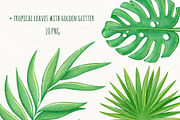 Tropical Flowers Summer Clipart, an Illustration by ekossa_art (Thumbnail 4 of 6)