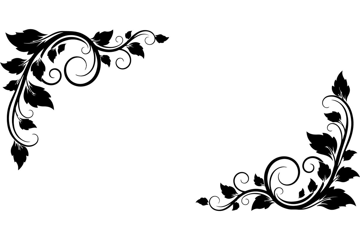 Elegant Vintage Floral Corner Frame, a Decorative Illustration by Designer_Momina (Photo 9 of 21)