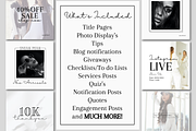 Lux Light Minimal Instagram Template, a Social Media Template by Faytemplates (Thumbnail 5 of 10)
