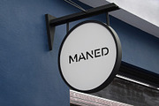 Logo Mockup Round Wall Sign Store, a Product Mockup by Asylab (Thumbnail 2 of 5)