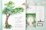 Fairytale Forest Wedding Invitations, an Invitation Template by Aquarellina (Thumbnail 1 of 4)