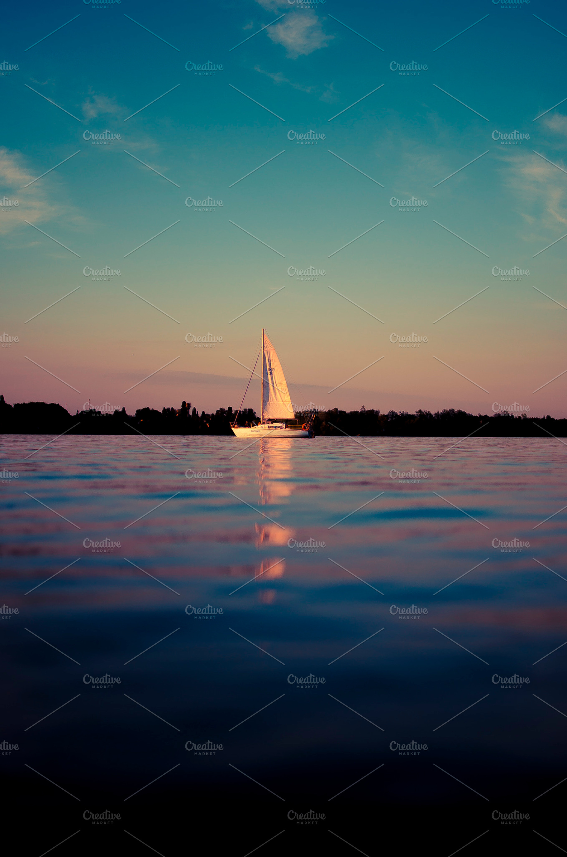 lone sail, a Nature Photo by maxsokal