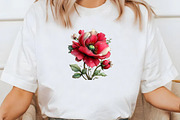 Whimsical spring poppy flower Clipar, an Illustration by Designworld (Thumbnail 5 of 8)
