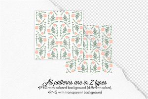 Eucalyptus - Boho Seamless Patterns