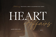 Heart  Affairs - Beautiful Font Duo, a Serif Font by Letterhend Studio (Thumbnail 1 of 9)