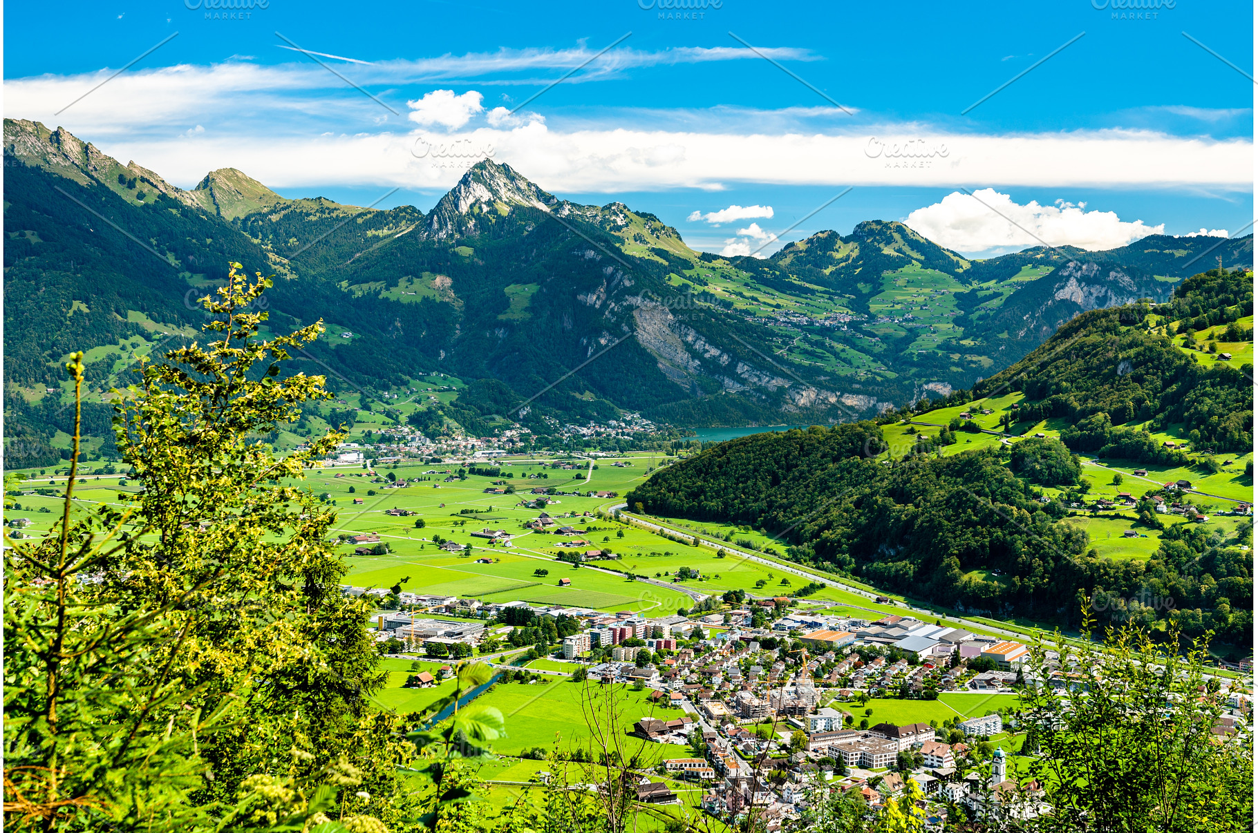 Linth River valley in Switzerland, a Nature Photo by Leonid Andronov