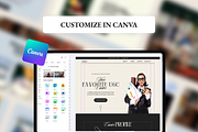 Canva Website Template UGC Creator, a Marketing Template by AtelierDuVow (Thumbnail 6 of 10)