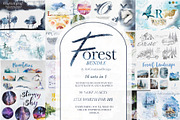 90%OFF! Watercolor Forest Bundle, an Animal Illustration by ArtCreationsDesign (Thumbnail 1 of 18)