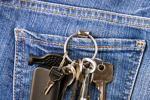 Keys in jeans pocket, a Beauty & Fashion Photo by BOOCYS
