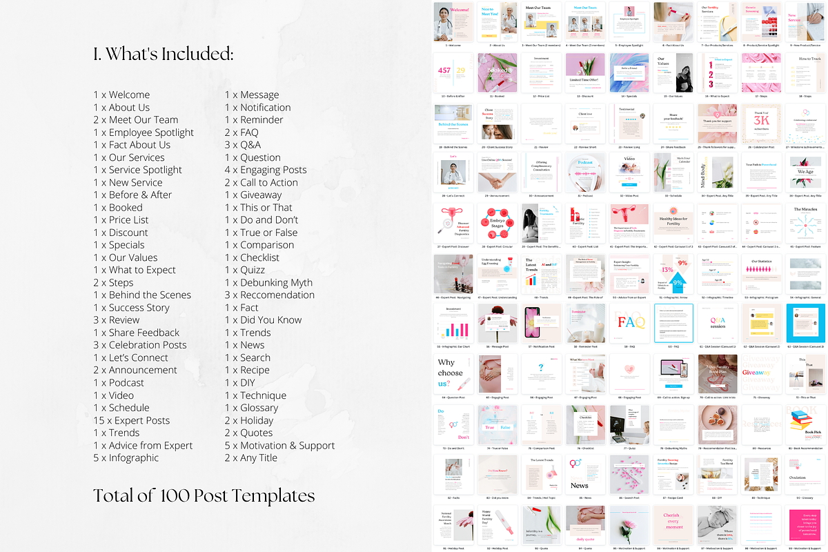 300 Fertility Social Media BUNDLE, a Social Media Template by PatternLab. (Photo 2 of 9)