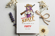 Retro Pin-Up Cowgirl Clipart Bundle, a Graphic by GlitterCraft (Thumbnail 60 of 61)