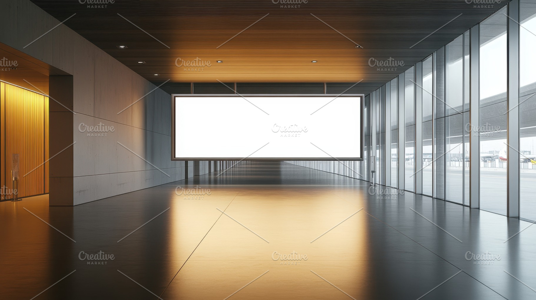 Airport interior, blank screen, a Photo by Beautiful things