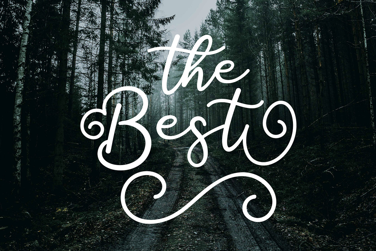Salahe - a funcy cursive font preview 5