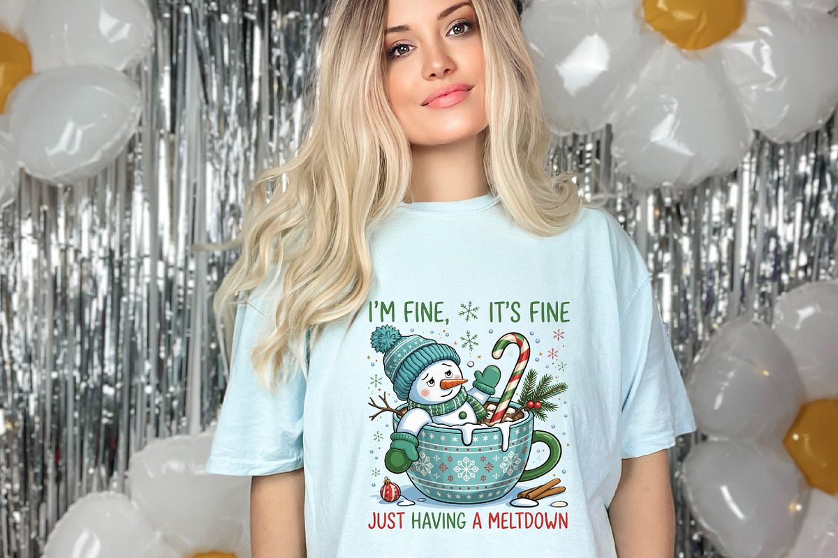 Funny Cute Snowman Png Christmas PNG, an Illustration by designcity5 (Photo 7 of 8)
