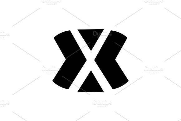 Abstract X Geometric Logo Design