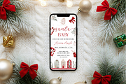 Christmas Phone Mockup Red Bows, a Product Mockup by TatiMockup (Thumbnail 5 of 5)
