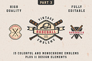 Baseball Emblems Part 3, a Branding & Logo Template by AkimD (Thumbnail 1 of 5)