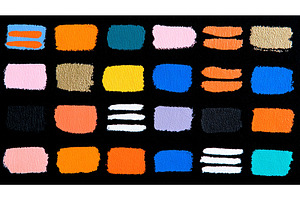 Vibrant brush stroke assortment, an Arts & Entertainment Photo by ZinetroN