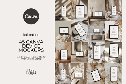 Canva Device Mockups Bali Nature