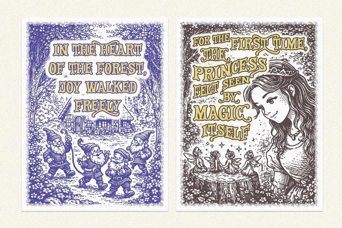 Fairy Spell Magical Display Font, a Handwritten Font by Letterhend Studio (Photo 11 of 13)