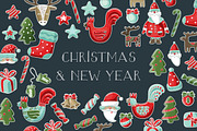 Christmas and New Year, a Decorative Illustration by YuliaBiser (Thumbnail 3 of 6)