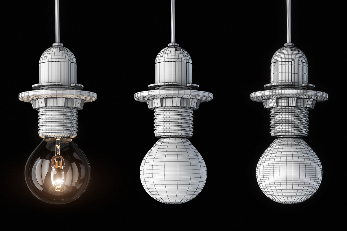 Incandescent Light Bulb E14 E27, a Furniture 3D Model by AllSkull (Photo 5 of 5)