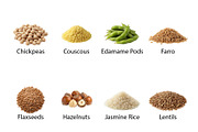 Foods Grains, Nuts & Seeds - PNG, a Food Illustration by Nurlan's shop (Thumbnail 5 of 7)