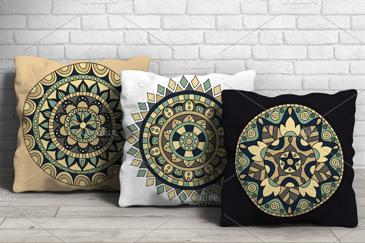 Ethnic Flowers Coloring Book, a Texture Illustration by Dasha_D (Photo 3 of 5)