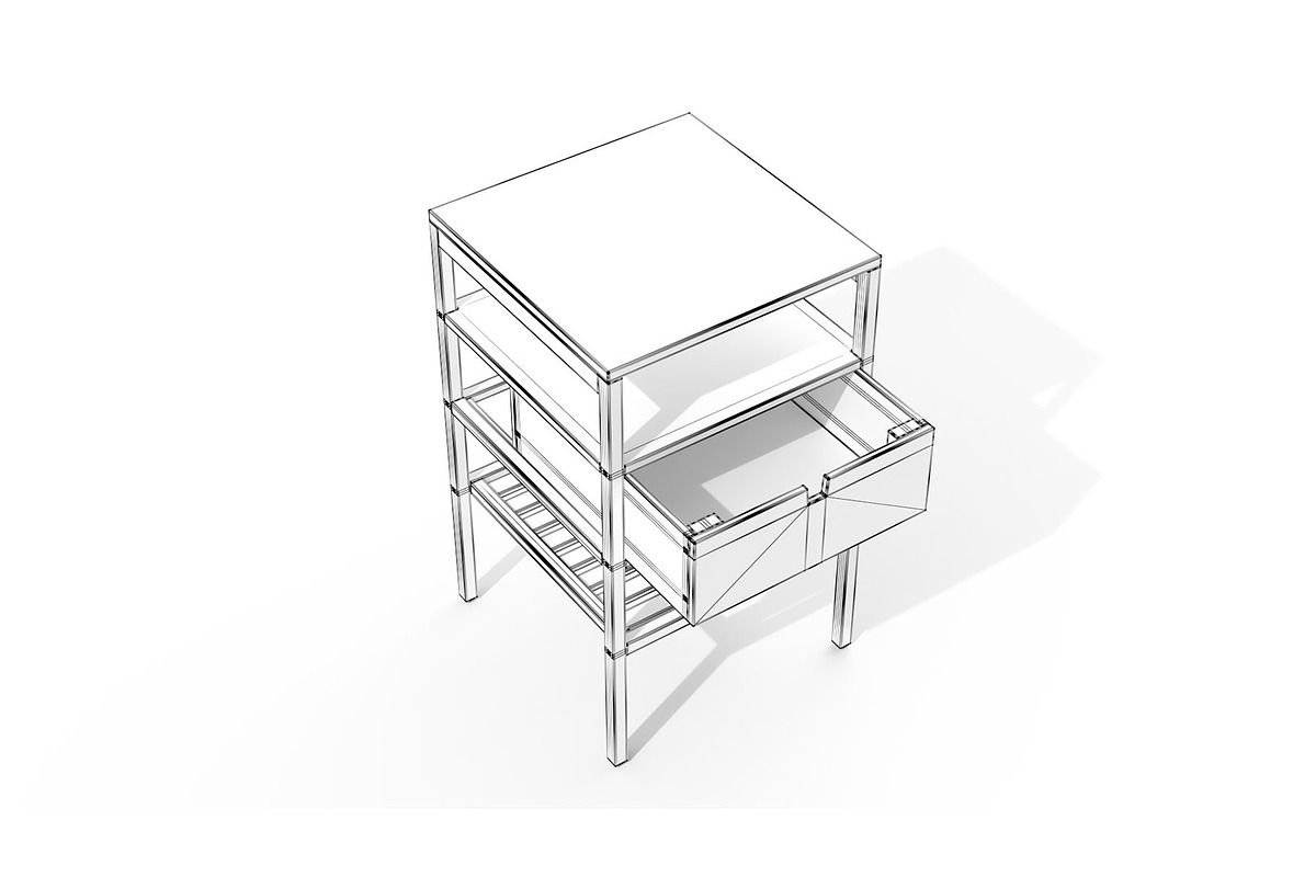 Bedside Table - IKEA NORDKISA, a Furniture 3D Model by 3DCargo (Photo 21 of 26)