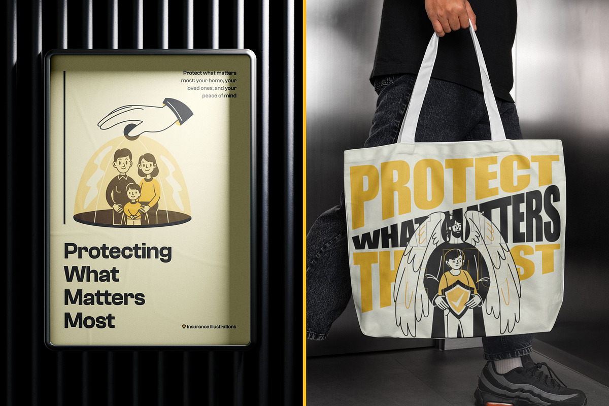 Insurance Drawing Illustration, a Solid Icon by Vectors Market (Photo 4 of 9)