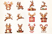 HO HO HO Reindeer Christmas, an Illustration by CrexoraLab (Thumbnail 4 of 5)