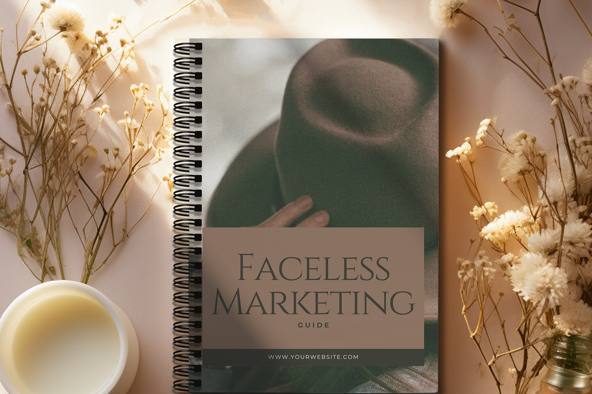FACELESS MARKETING GUIDE TEMPLATE, a Marketing Template by Daring Digies (Photo 2 of 7)