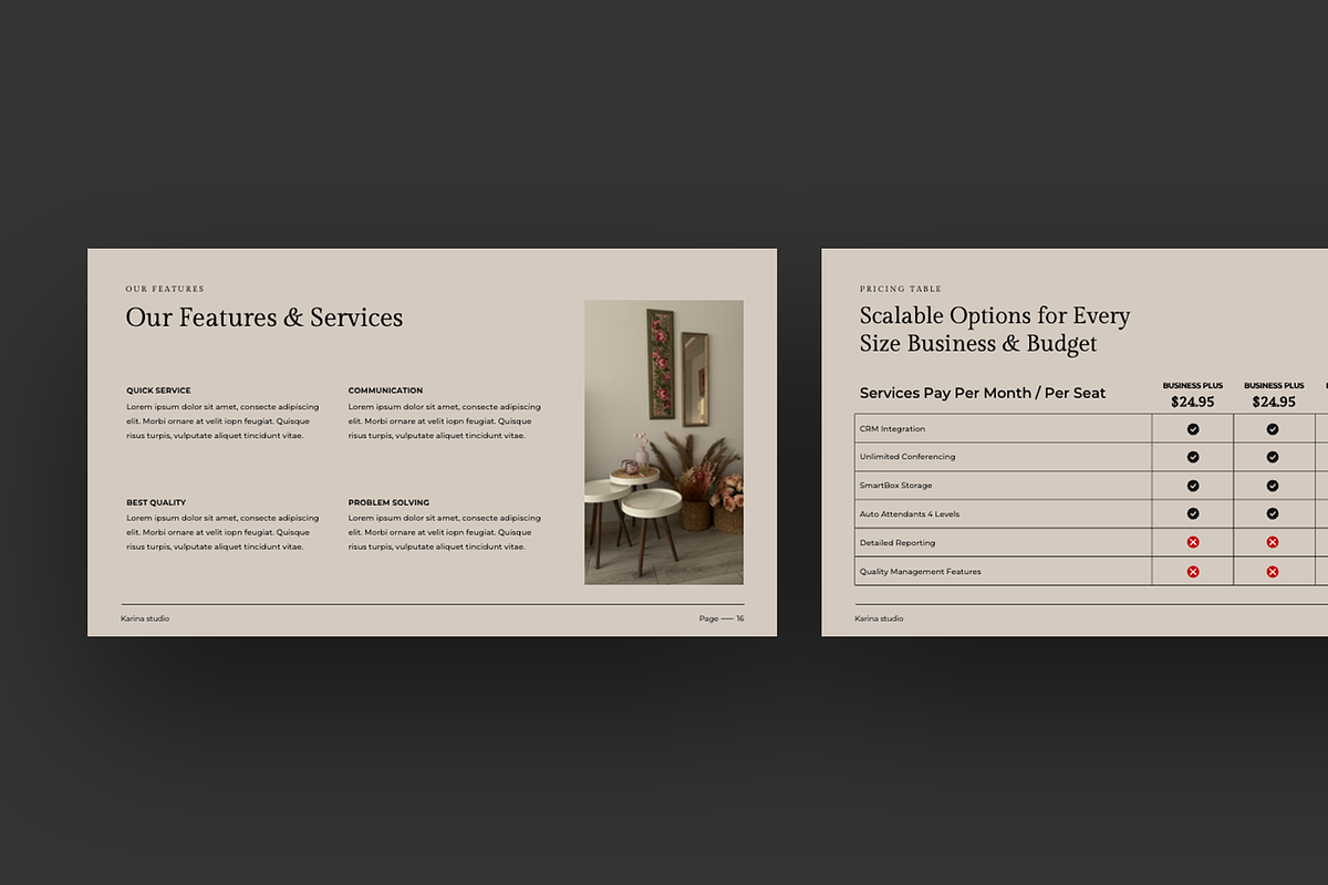 Karina Google Slides Template, a Presentation Template by Faiz zakharia (Photo 5 of 9)