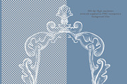 Vintage White Damask Baroque Set, a Decorative Illustration by AlenaVlasko stock Market (Thumbnail 2 of 9)
