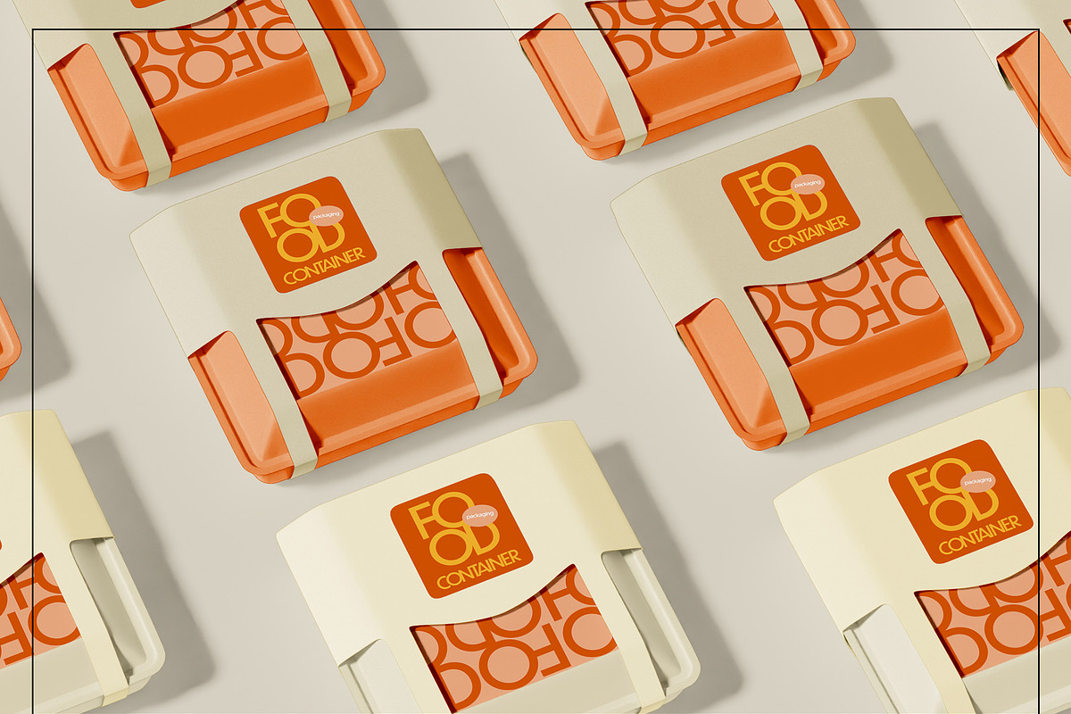 Food Container Packaging Mockup Set, a Cups & Container Mockup by Mego-studio (Photo 8 of 10)