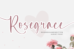 Rosegrace - Handwritten Script Font