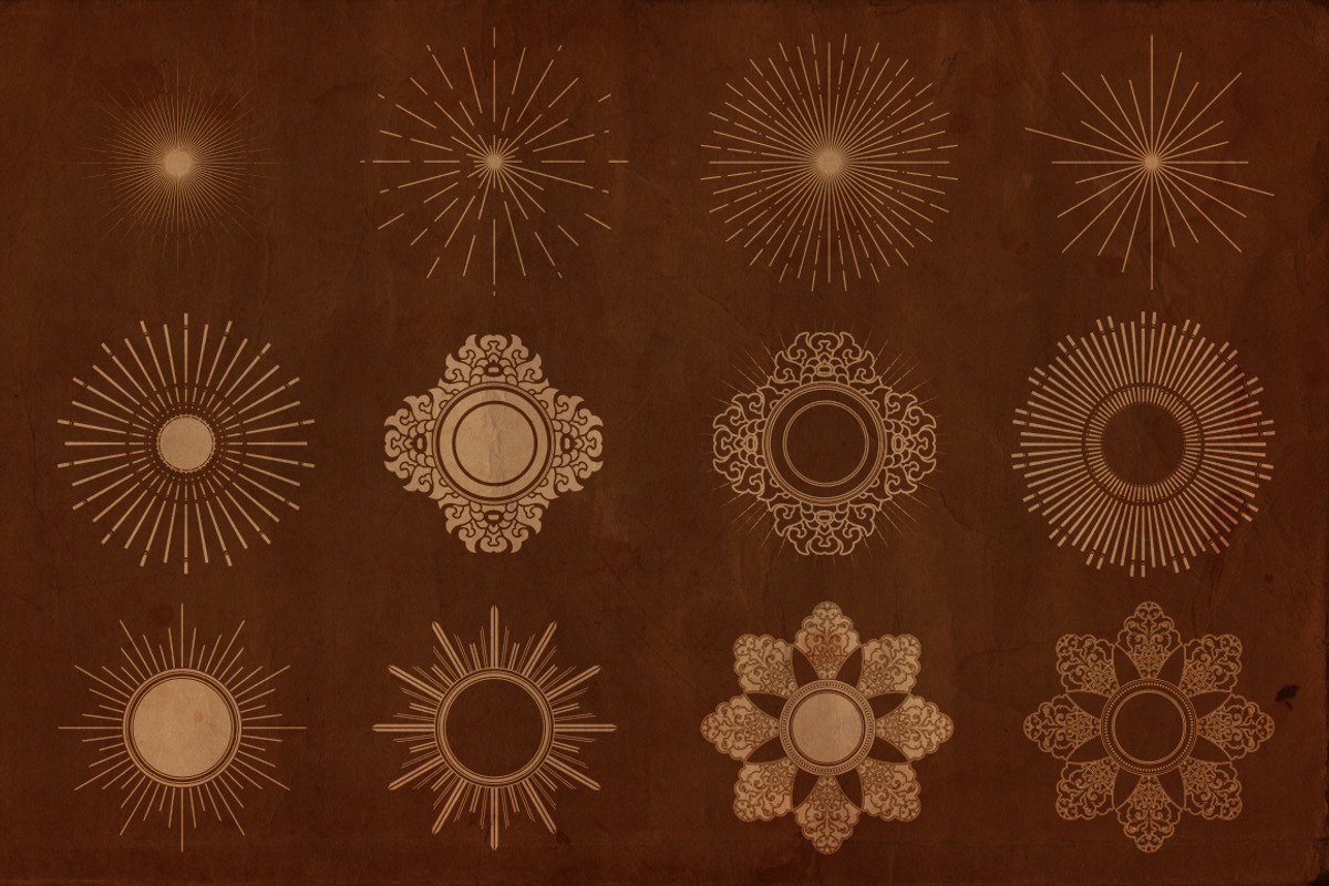 Sunbursts Shapes Vol.1 preview 2