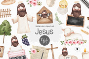 Jesus clipart, an Illustration by Estudio 812 (Thumbnail 1 of 9)